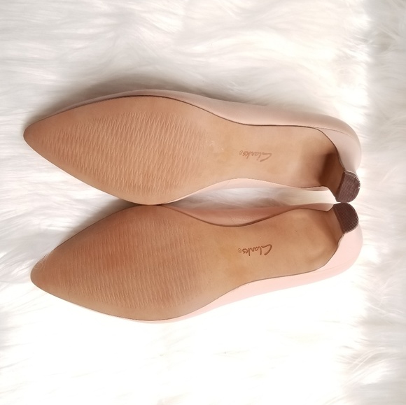 Clarks Blush Pink Heels NWOT - Picture 5 of 8